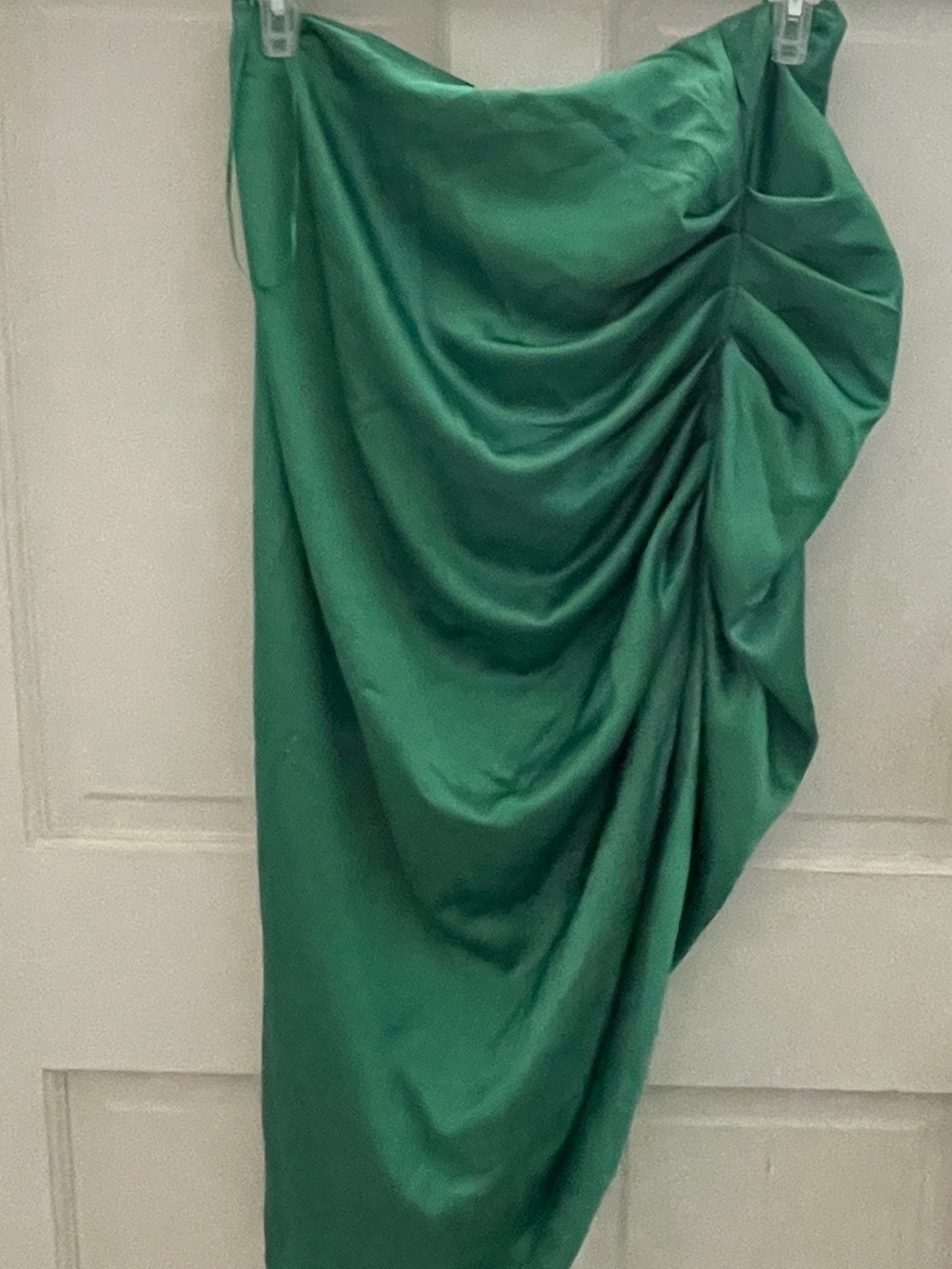 PrettyLittleThing Emerald Green Satin Skirt